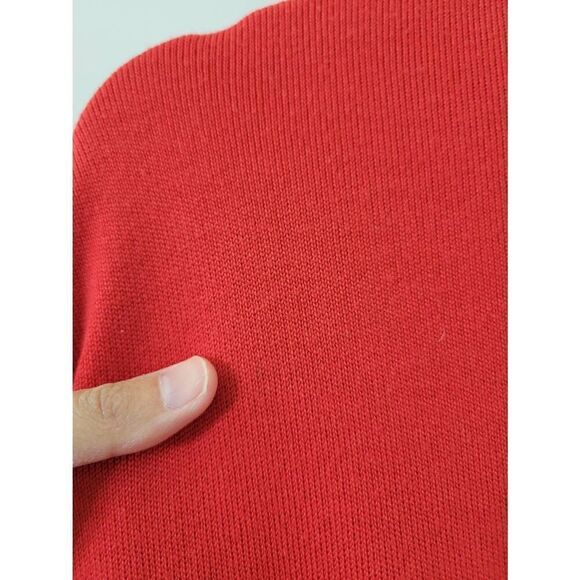 Tibi Merino Wool Bell Sleeve Knit Mini Dress XXS, RED $595 - Picture 8 of 10